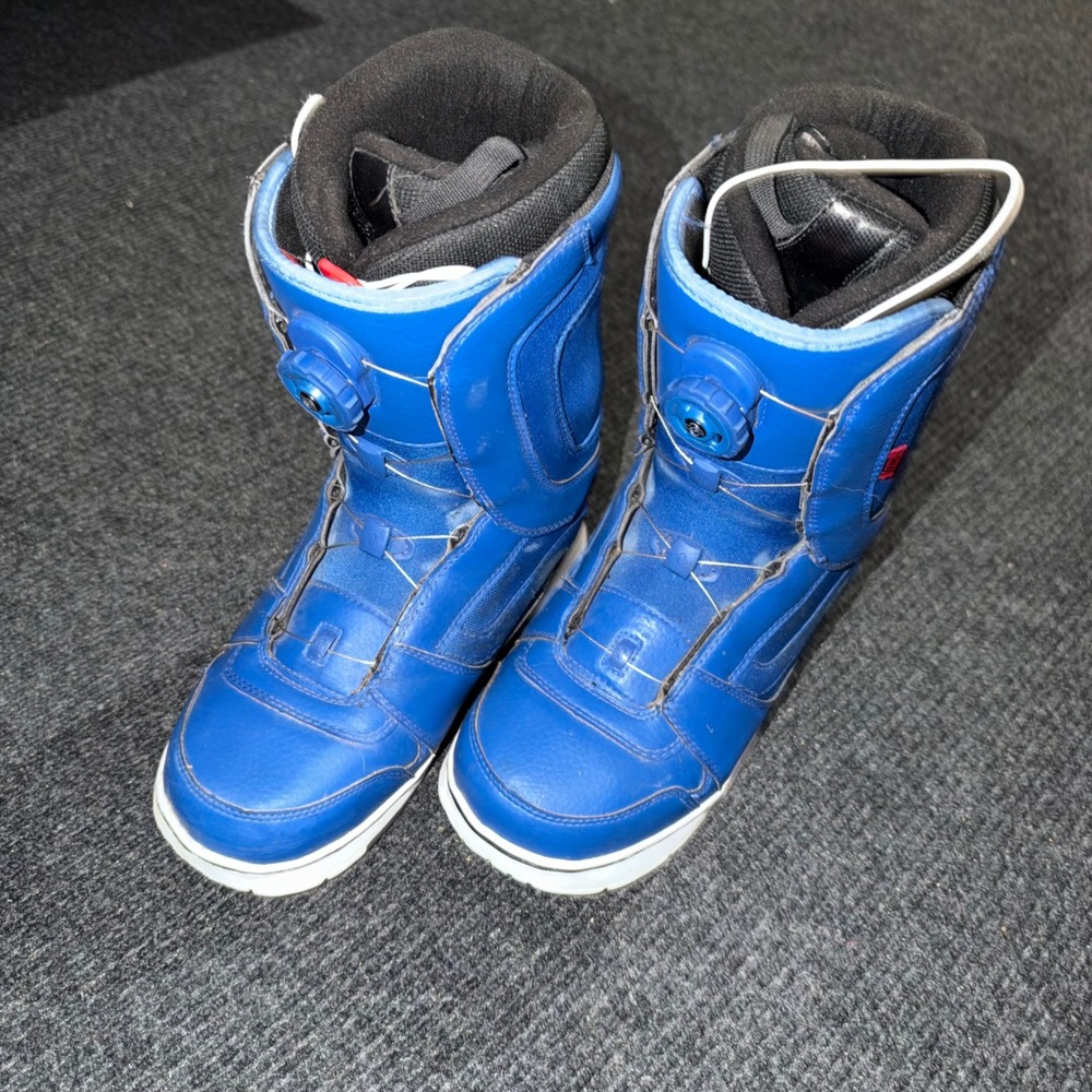 Vans Encore Snowboard Boots Mens Size 10 Blue BOA Lacing TriFit-X Winter Sports